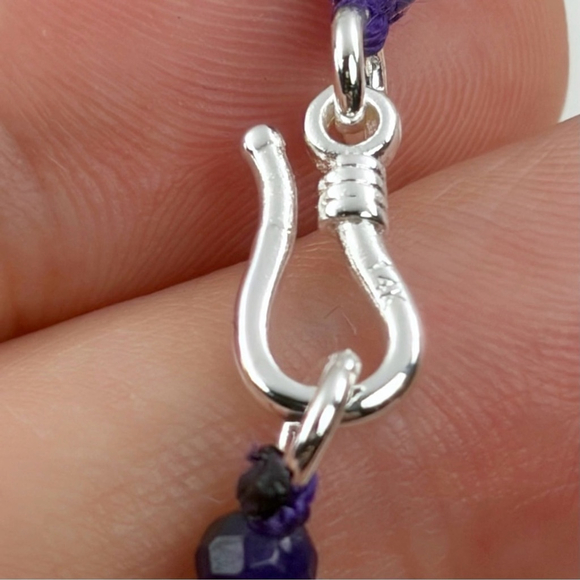 Amethyst Moonstone Charoite Pendant Necklace Southwest Boho Vintage New 925 - Picture 10 of 10